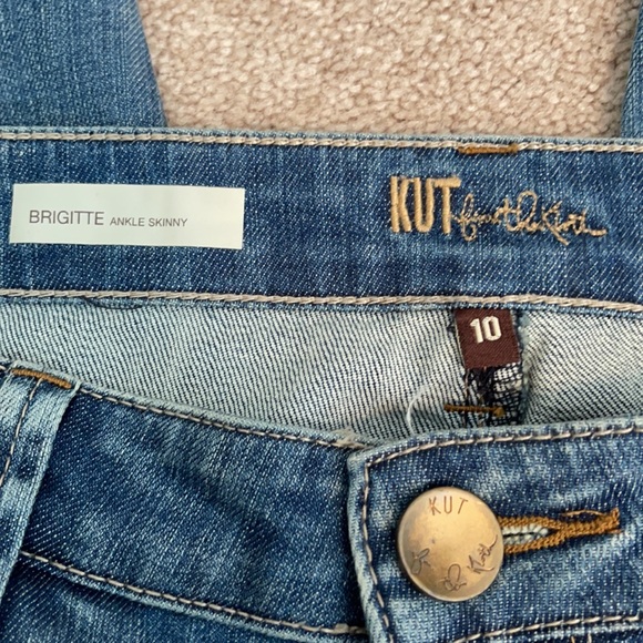 EUC. Kut from the Kloth Brigitte ankle skinny jeans size 10 - Picture 7 of 10